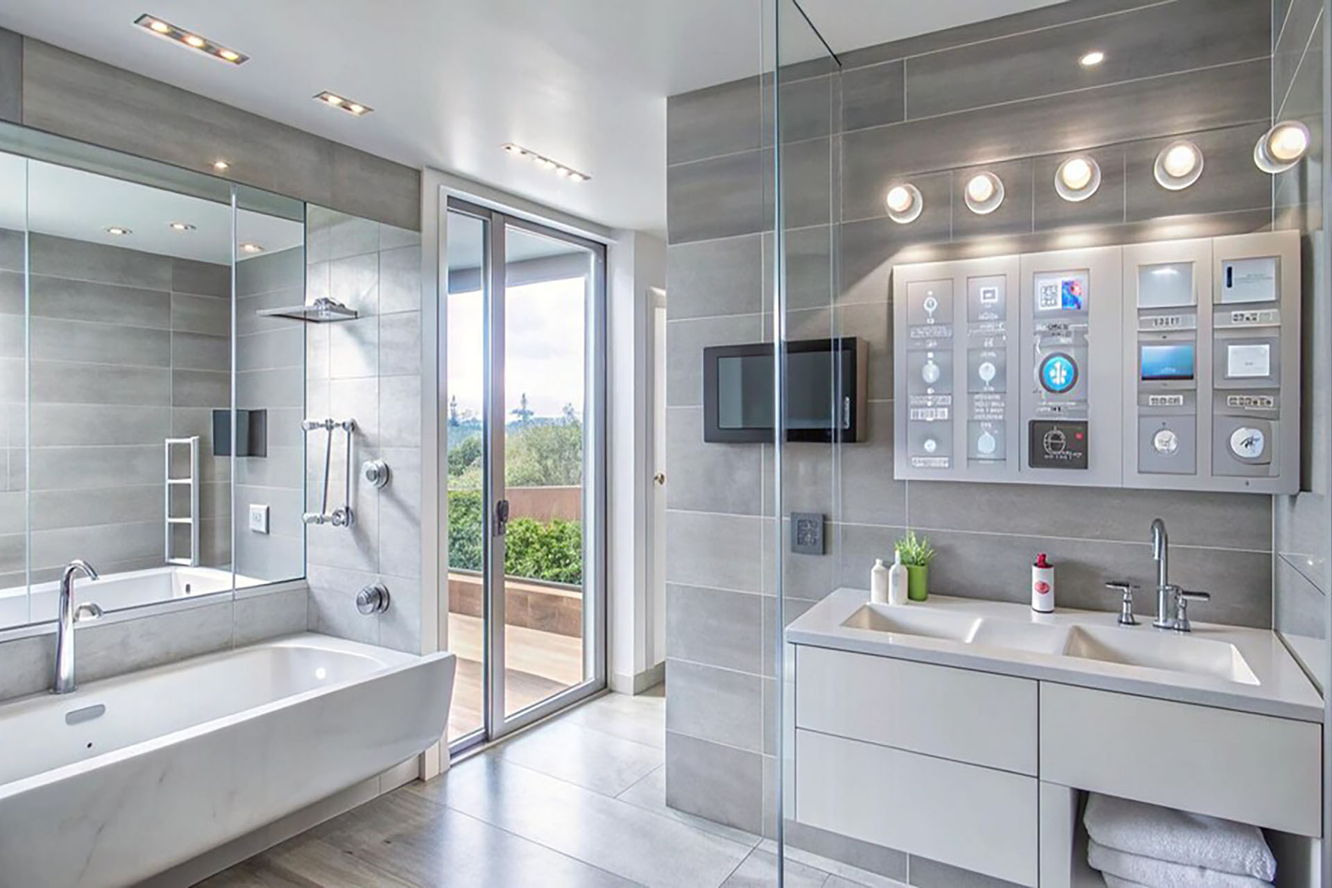 modern-bathroom-with-bathtub-double-sink-vanity-smart-home-technology_9975-33078